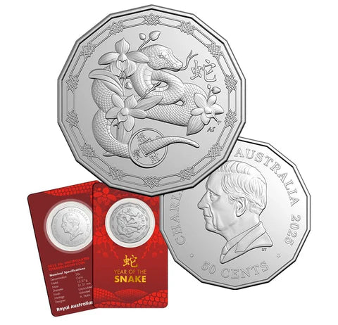 COIN PACK 50CENT 2025 UNC TETRA DECAGON - YEAR OF THE SNAKE – The Gift ...